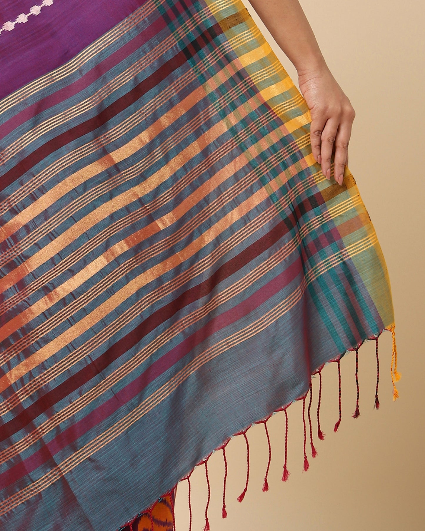 Pavani Weft Ikat Cotton Silk Saree