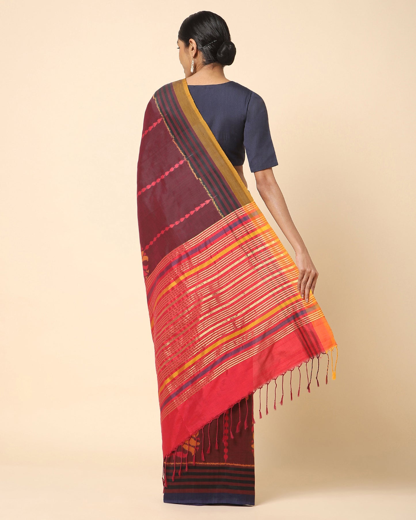 Pavani Weft Ikat Cotton Silk Saree