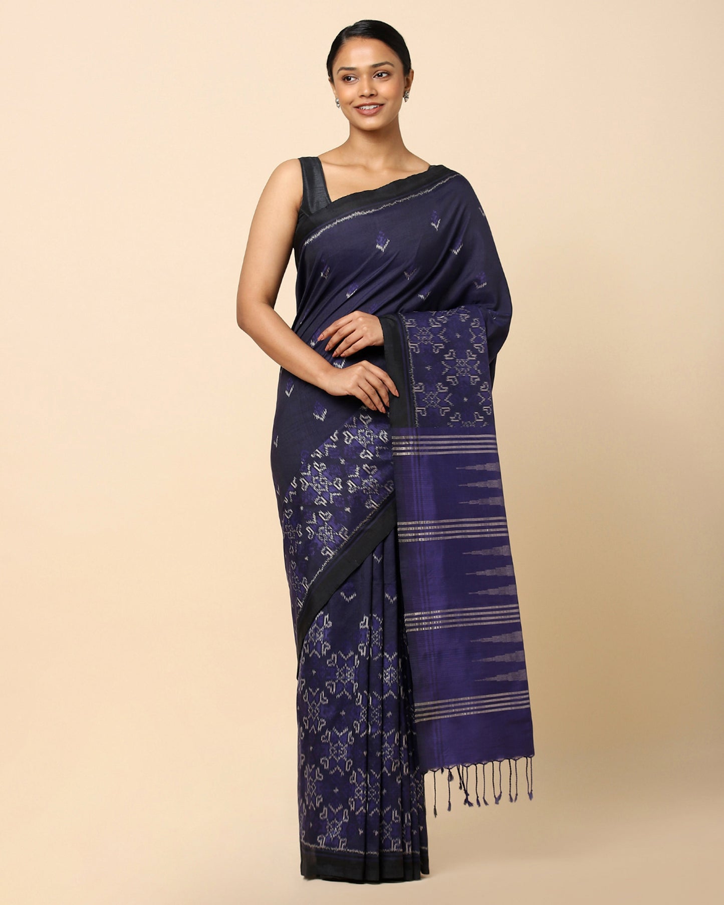 Eesha Weft Ikat Cotton Silk Saree