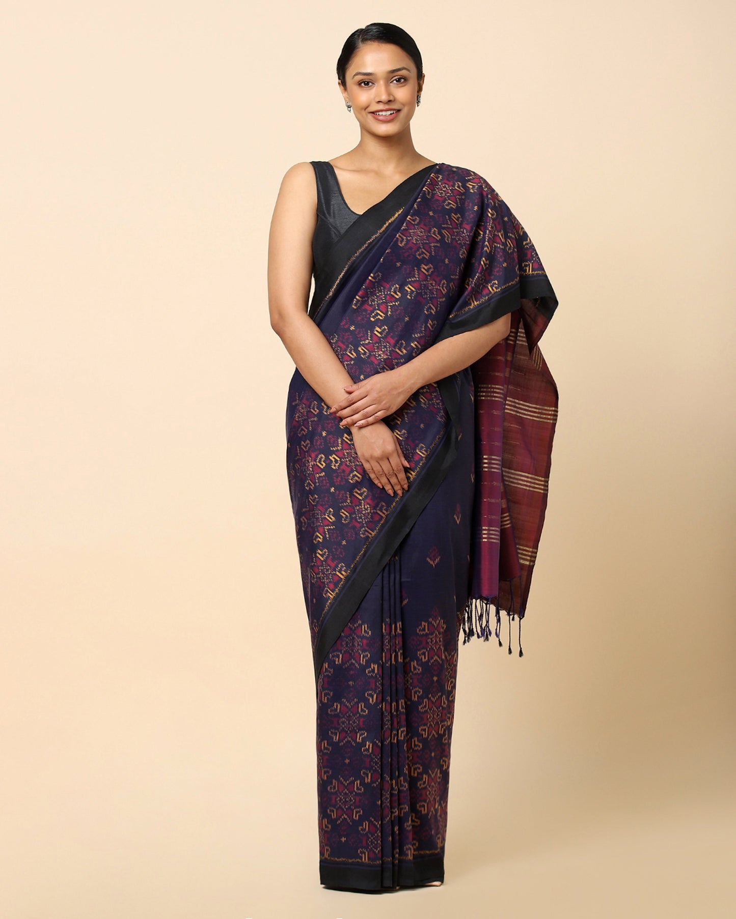 Eesha Weft Ikat Cotton Silk Saree