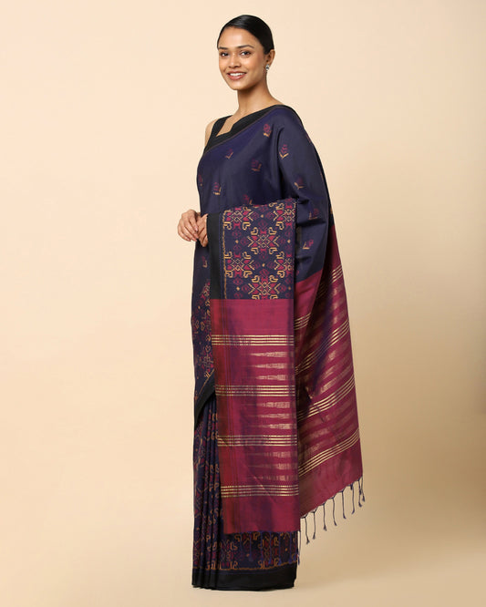 Eesha Weft Ikat Cotton Silk Saree
