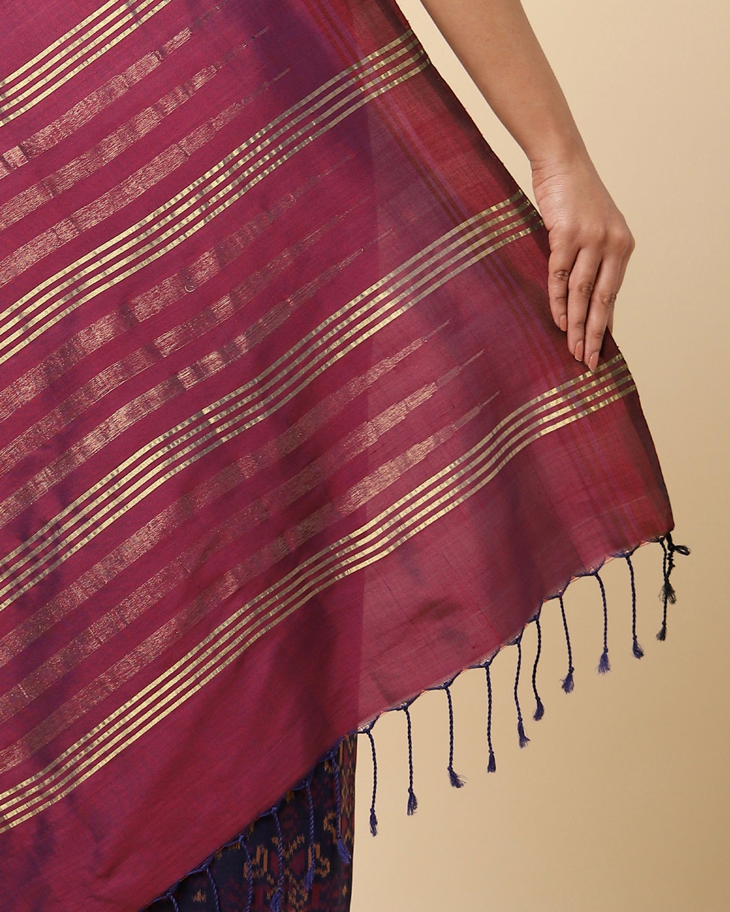 Eesha Weft Ikat Cotton Silk Saree