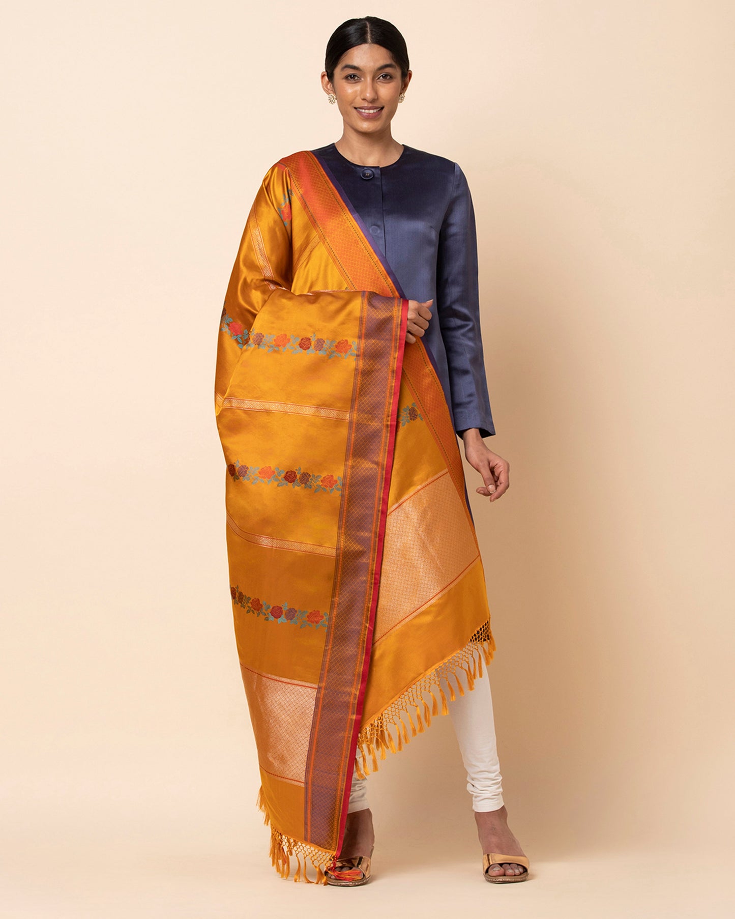 Roopal Tanchoi Silk Dupatta