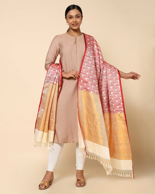 Geo Saga Tanchoi Silk Dupatta