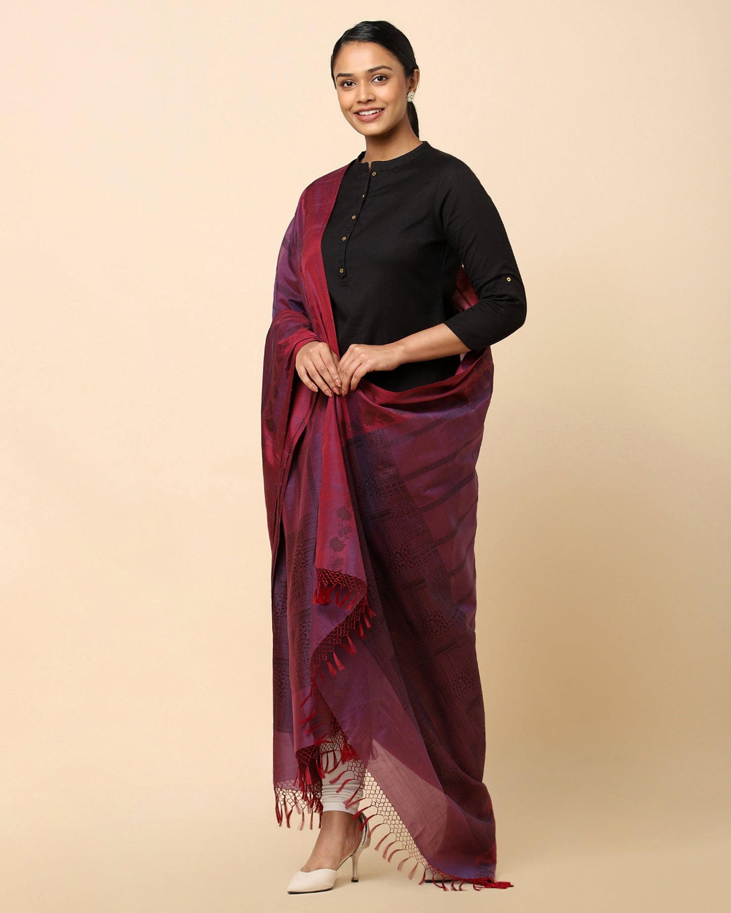 Purva Powdi Silk Cotton Dupatta
