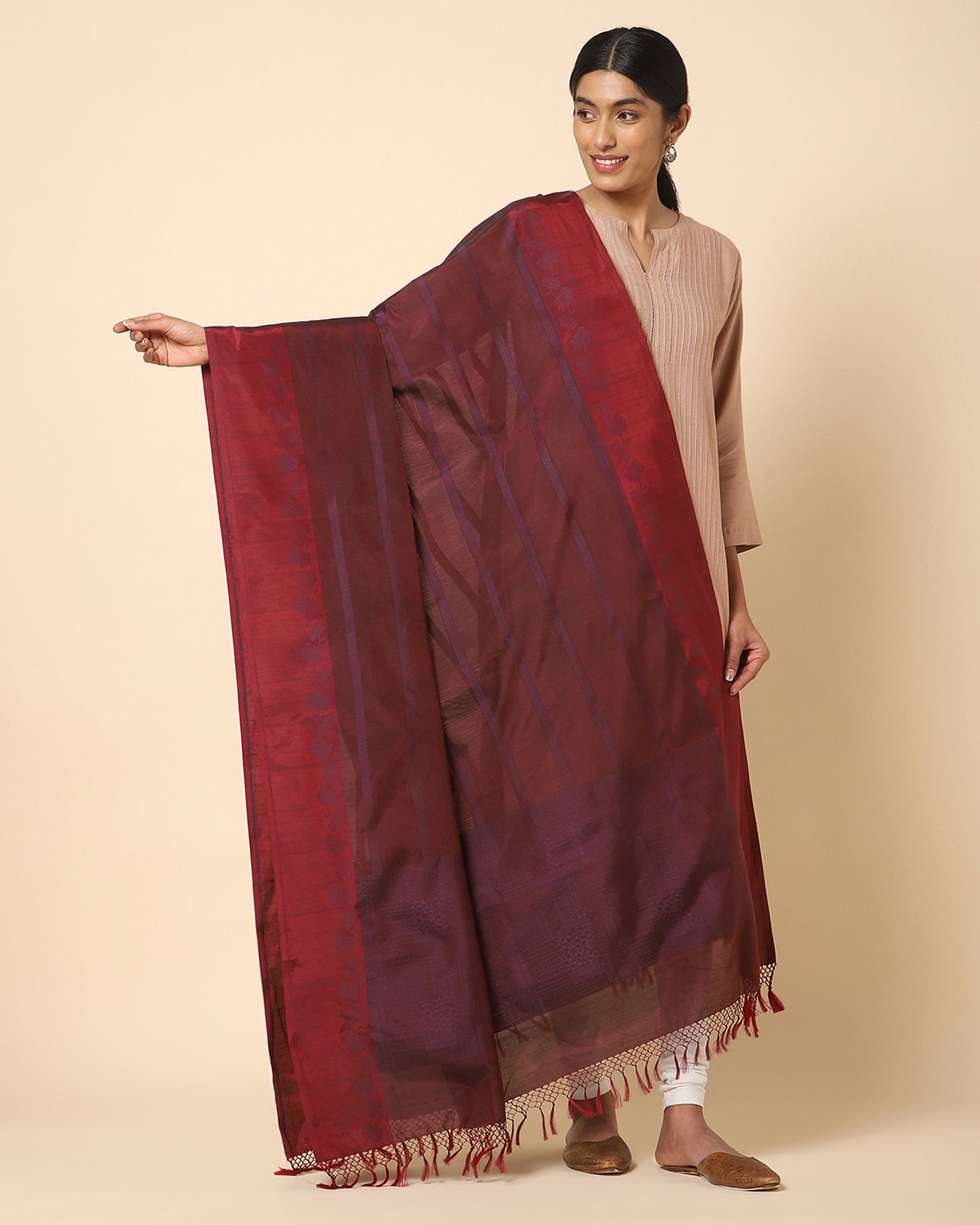 Purva Powdi Silk Cotton Dupatta