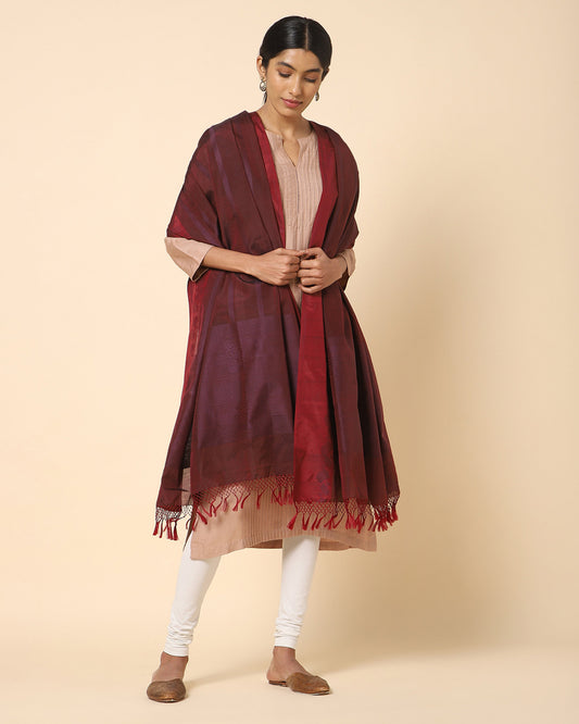 Purva Powdi Silk Cotton Dupatta