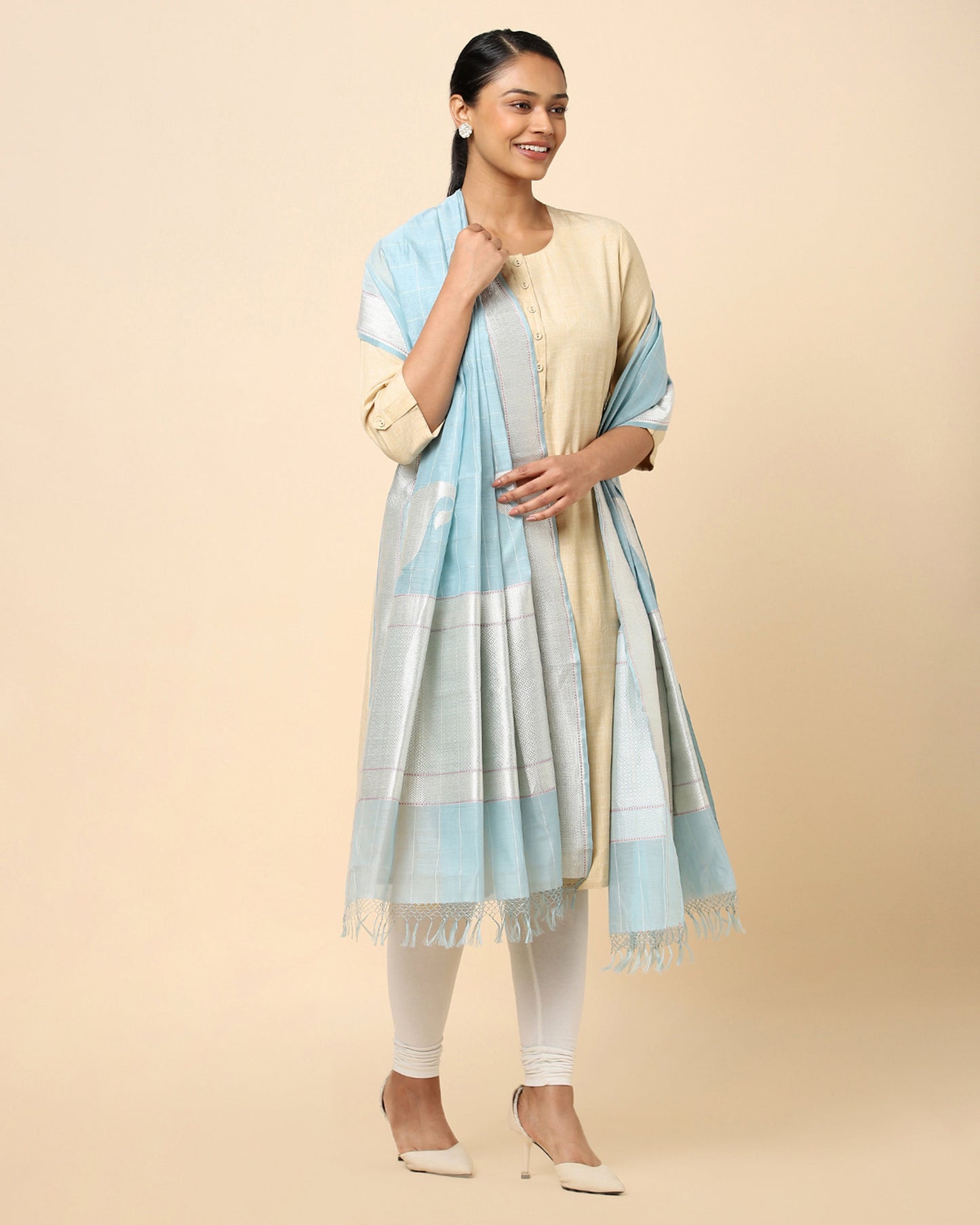 Gayatri Kadwa Silk Cotton Dupatta