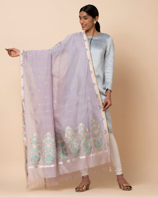 Prajakta Kadwa Silk Cotton Dupatta