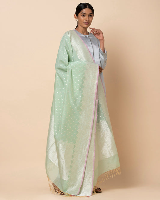 Swasti Cutwork Silk Cotton Dupatta