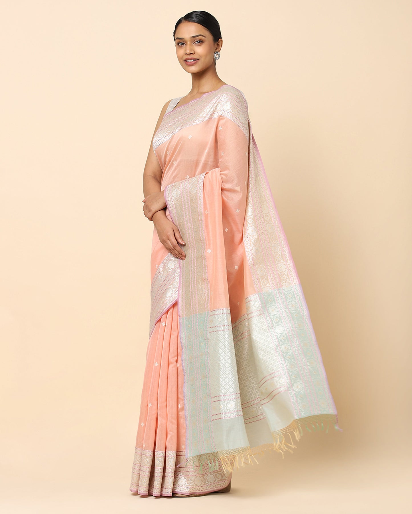Rivaah Kadwa Silk Cotton Saree