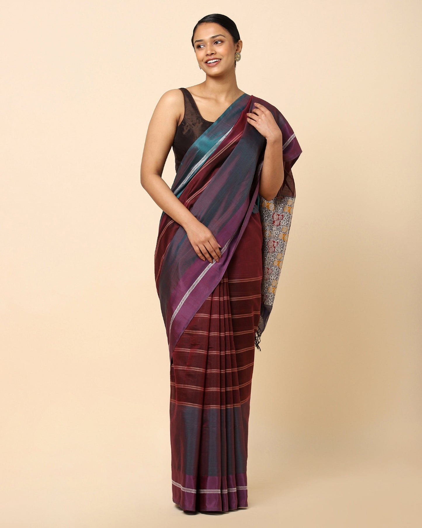 Tianna Powdi Silk Cotton Saree