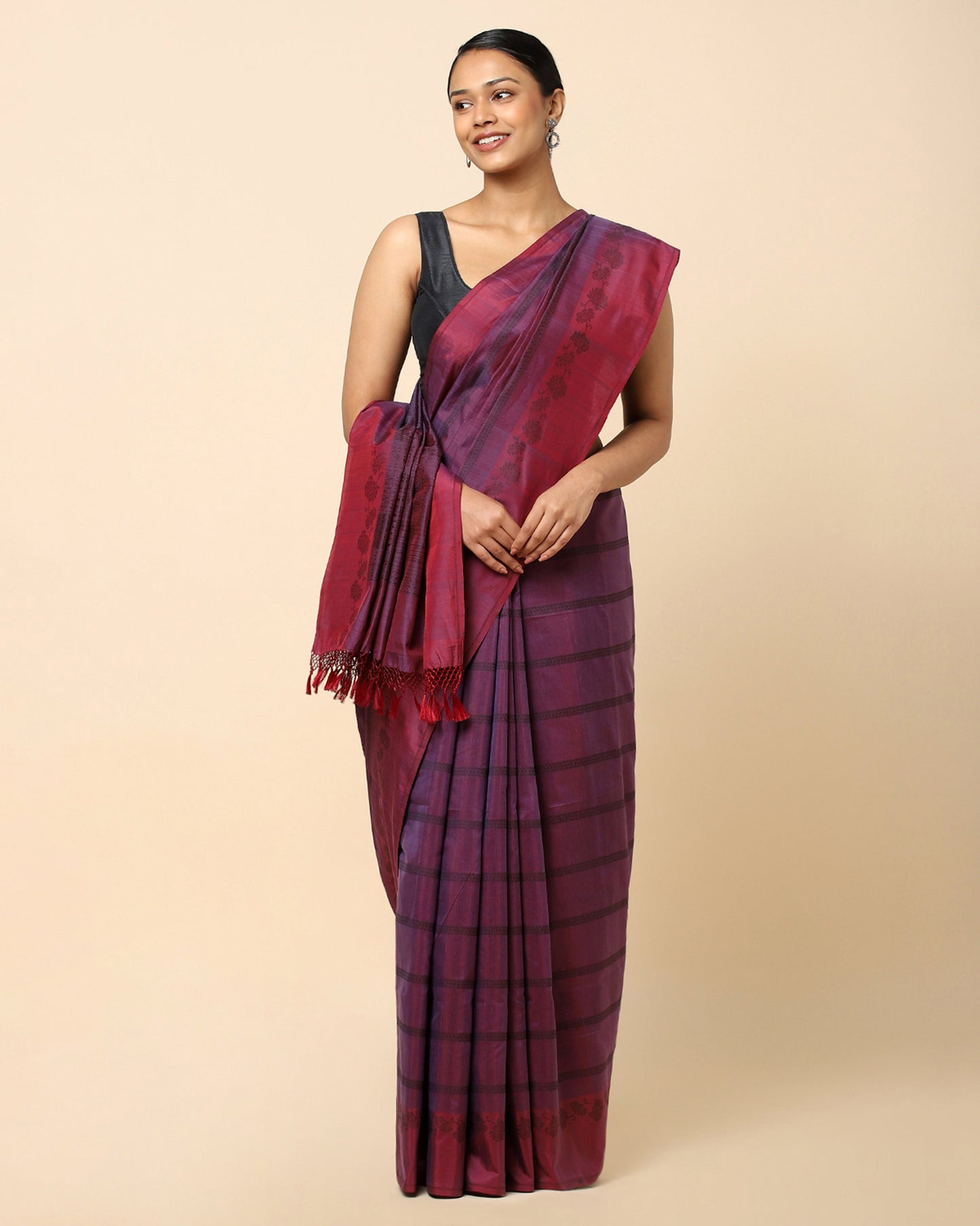 Purva Powdi Silk Cotton Saree