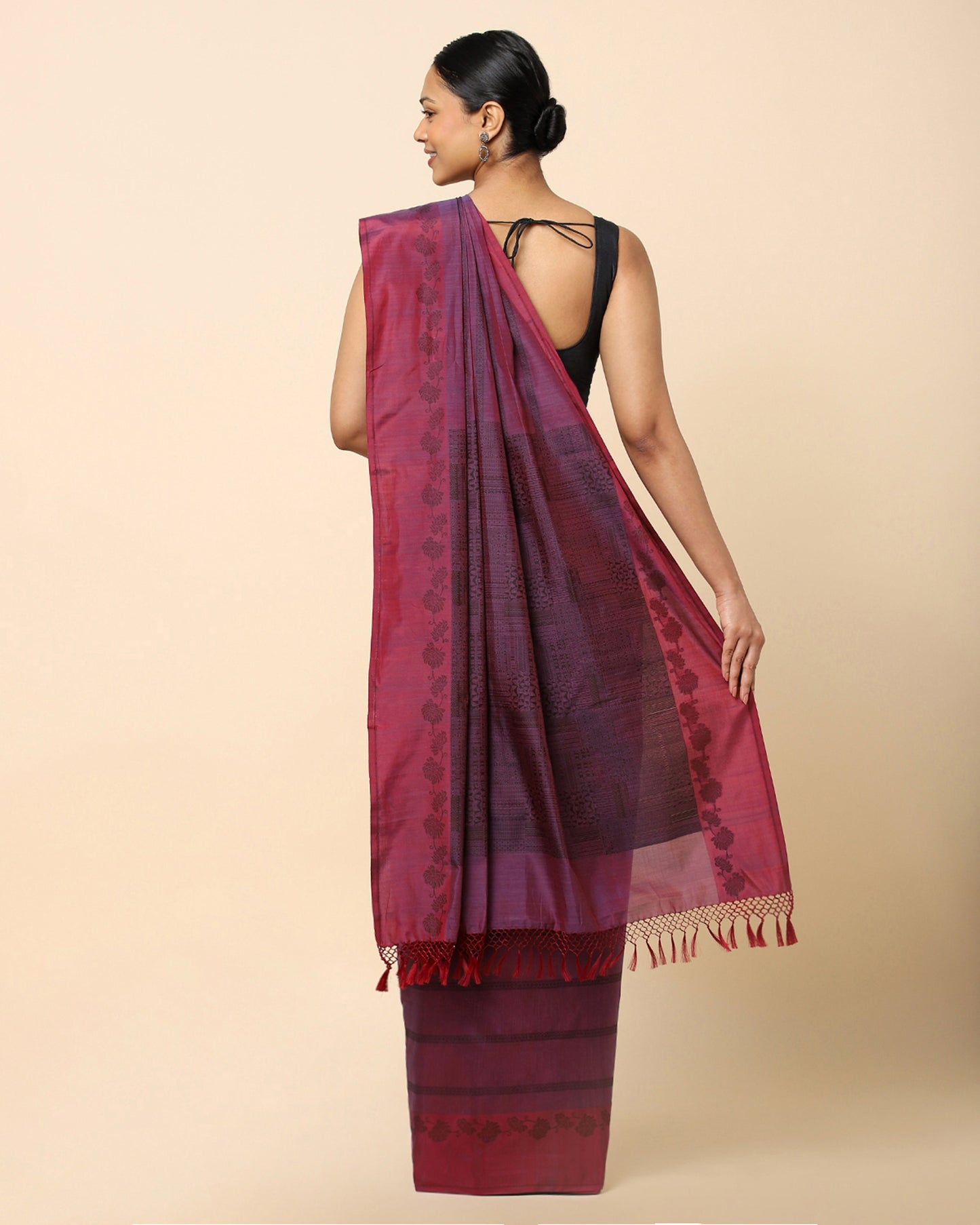 Purva Powdi Silk Cotton Saree