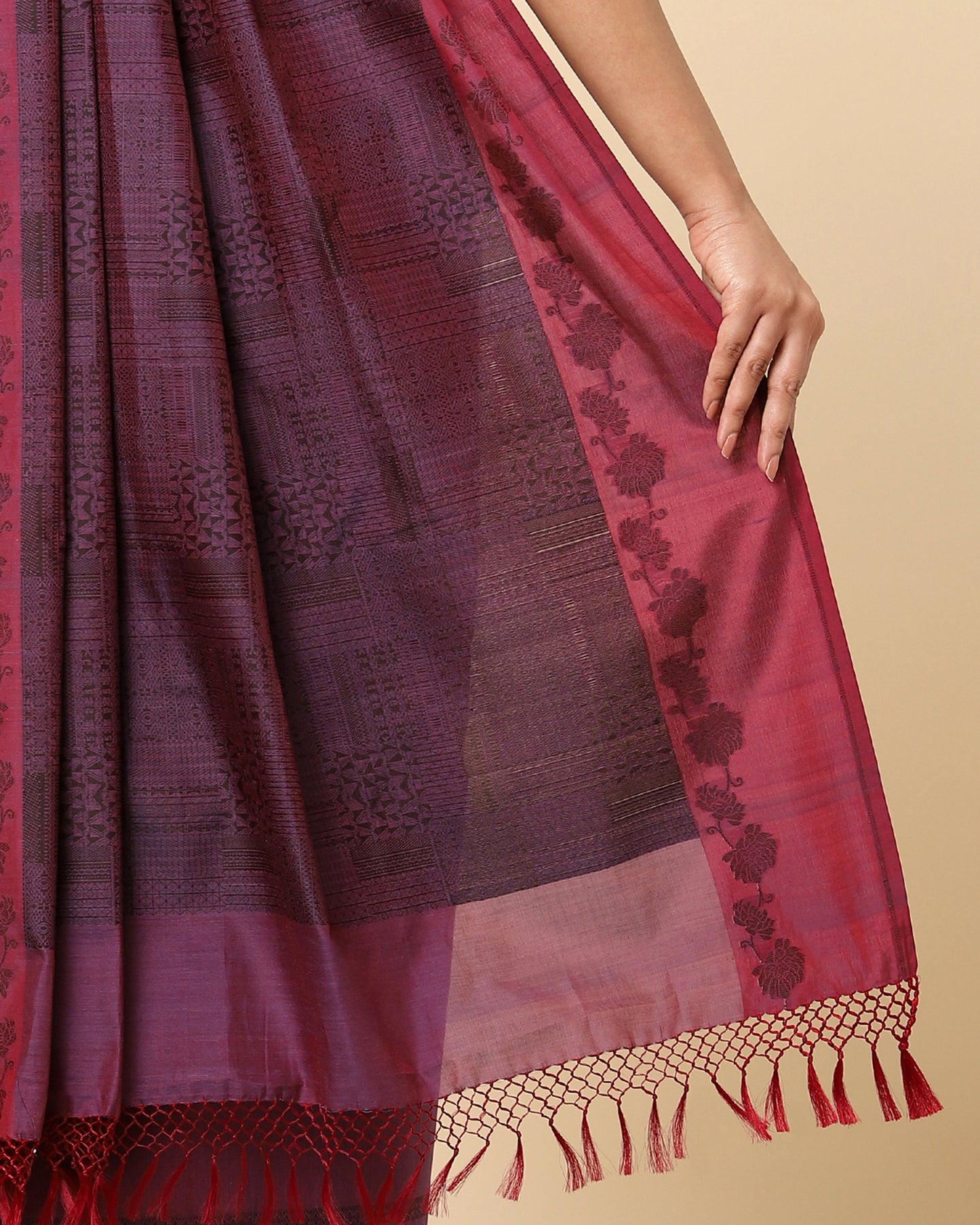 Purva Powdi Silk Cotton Saree