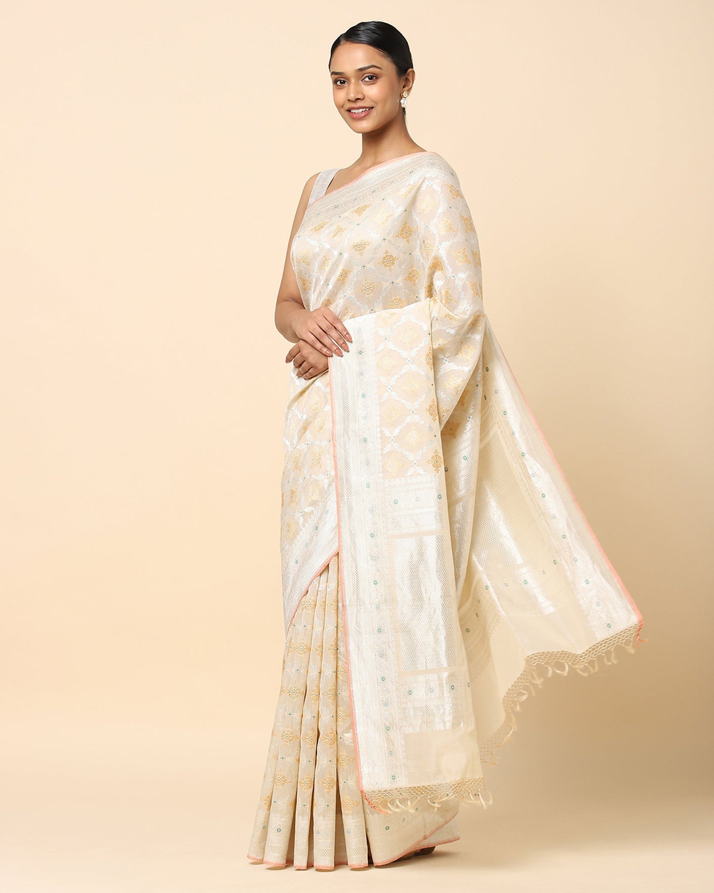 Gharonda Kadwa Silk Cotton Saree