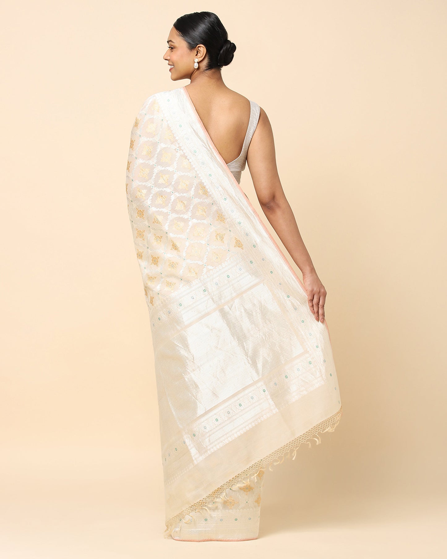 Gharonda Kadwa Silk Cotton Saree