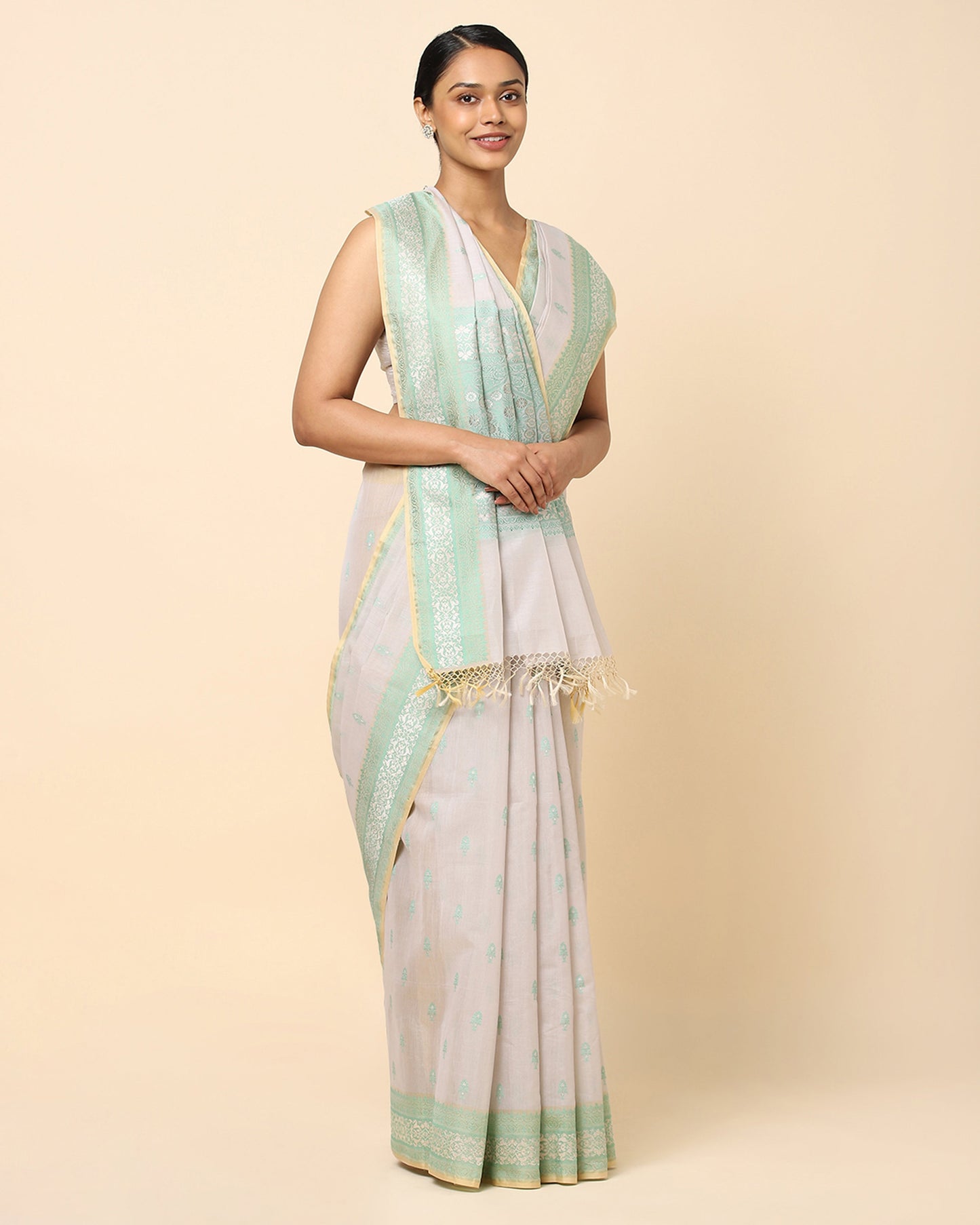 Rambagh Kadwa Silk Cotton Saree