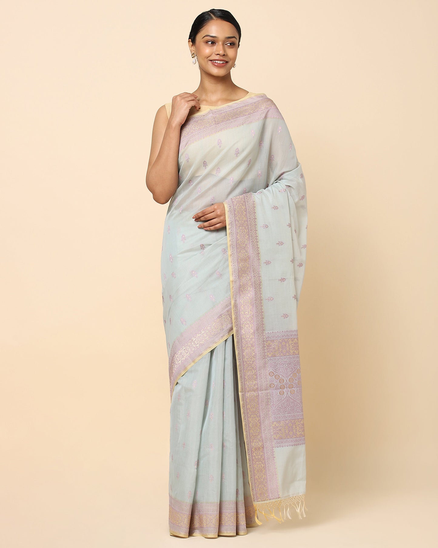 Rambagh Kadwa Silk Cotton Saree