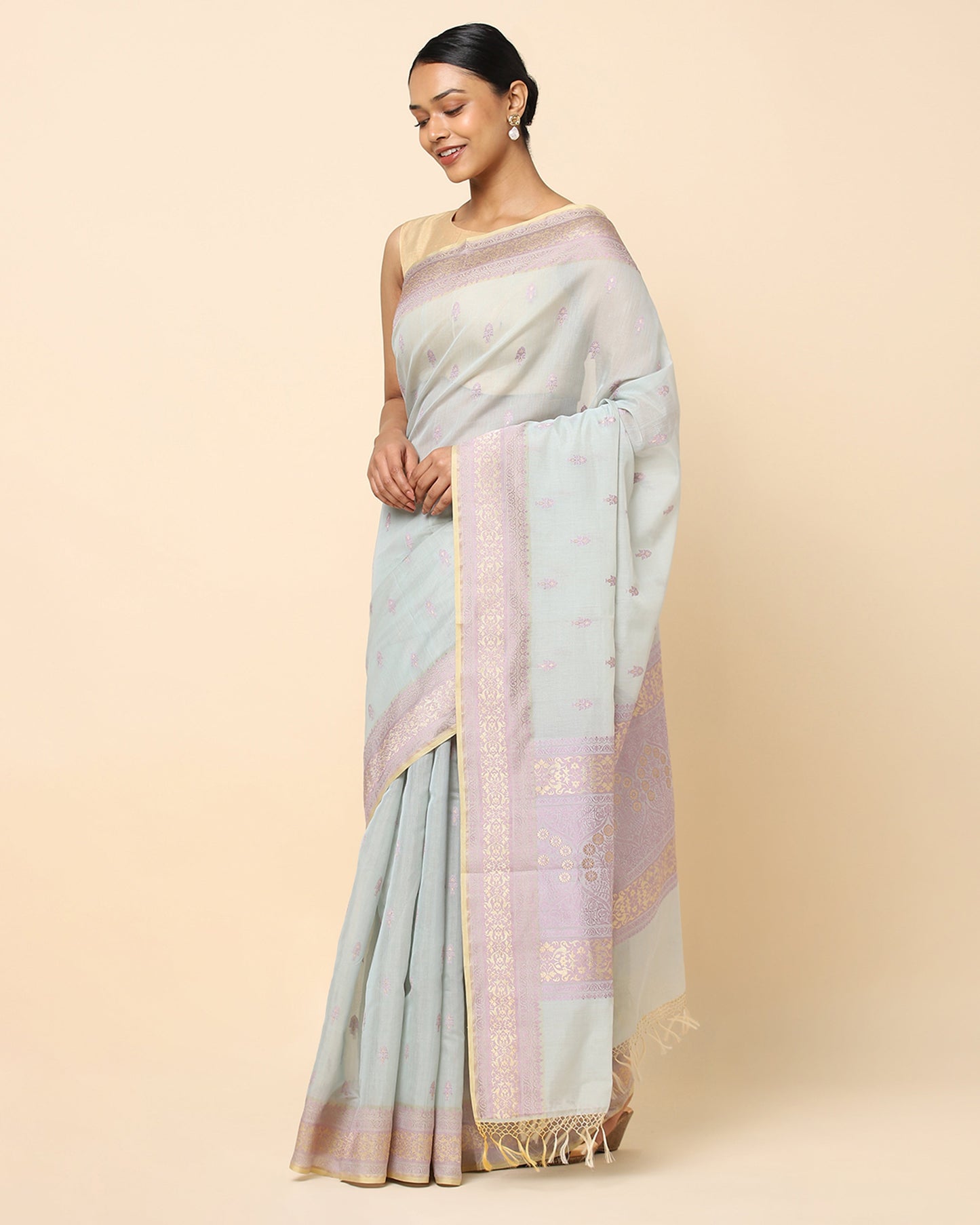 Rambagh Kadwa Silk Cotton Saree