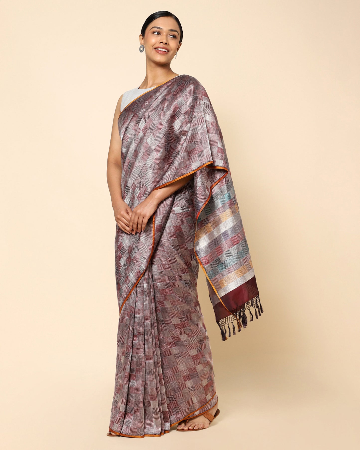 Mexico Tanchoi Silk Saree
