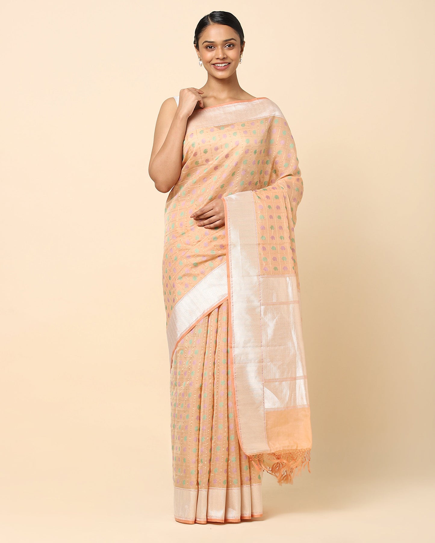 Daamini Kadwa Silk Cotton Saree