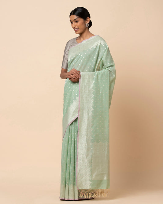 Swasti Cutwork Silk Cotton Saree