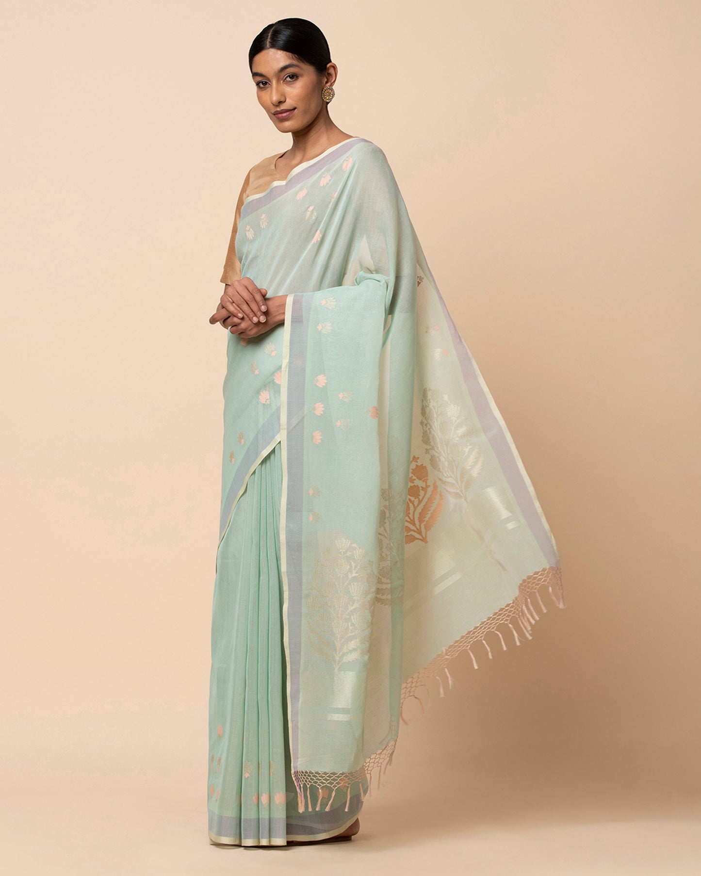 Ekaja Jamdani Cotton Saree