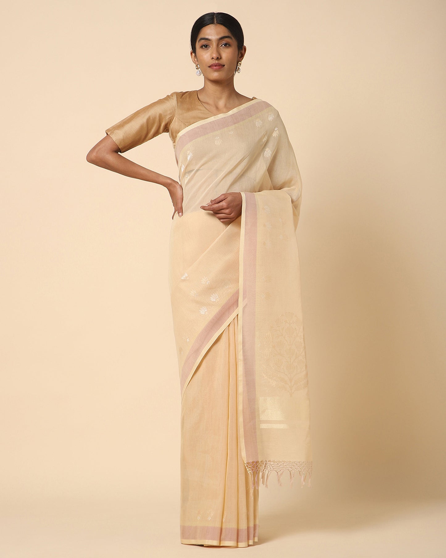 Ekaja Jamdani Cotton Saree
