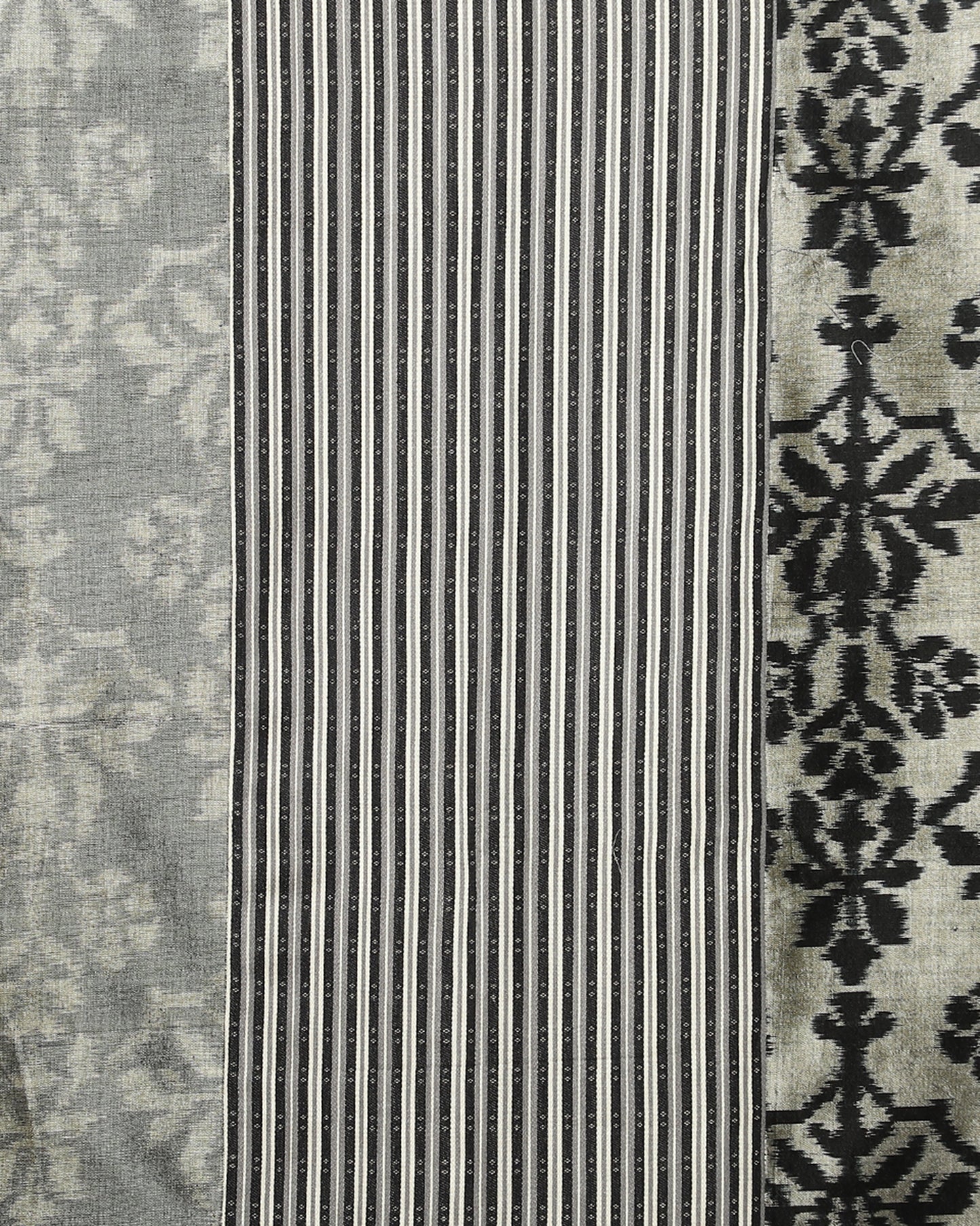 Saira Weft Ikat Cotton Silk Bed Cover