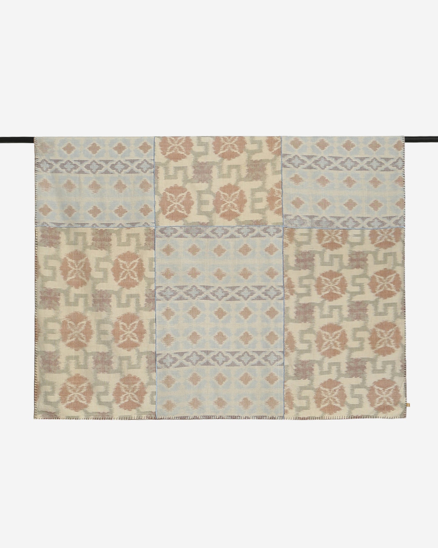Coco Delma Weft Ikat Cotton Bed Cover