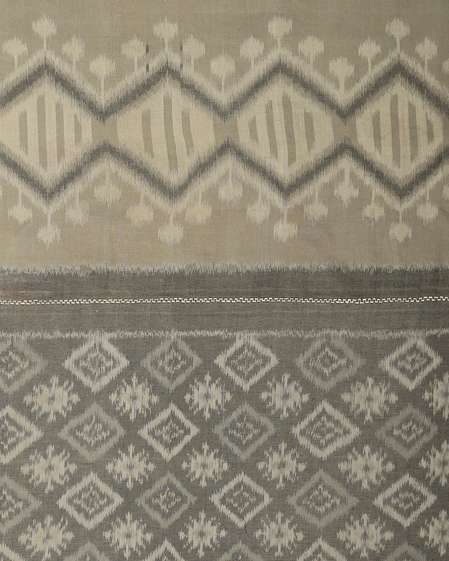 Meher Rabya Weft Ikat Cotton Bed Cover