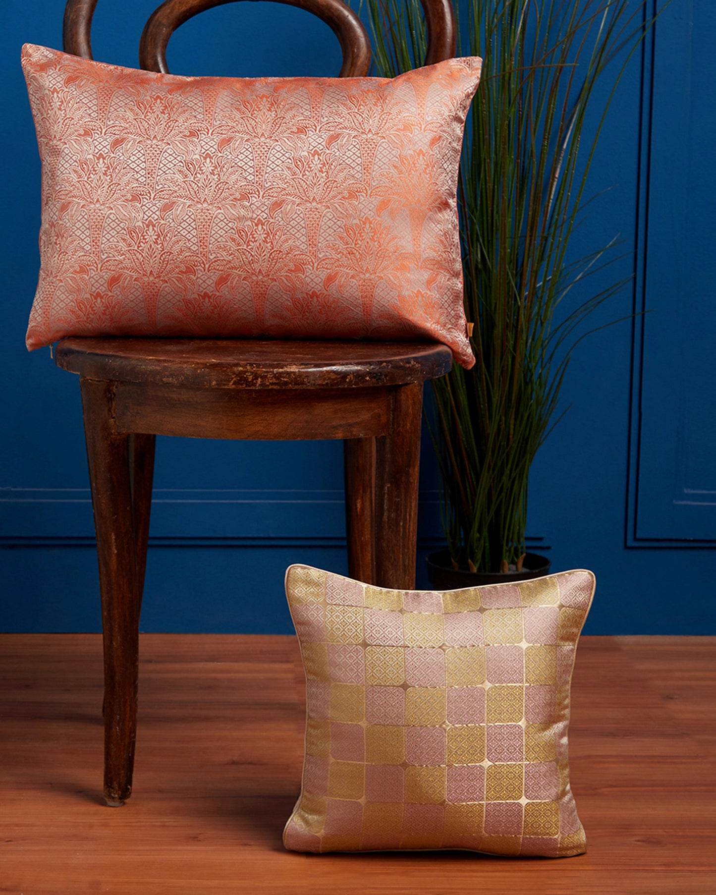 East Coast Satin Brocade Silk Cushion Cover