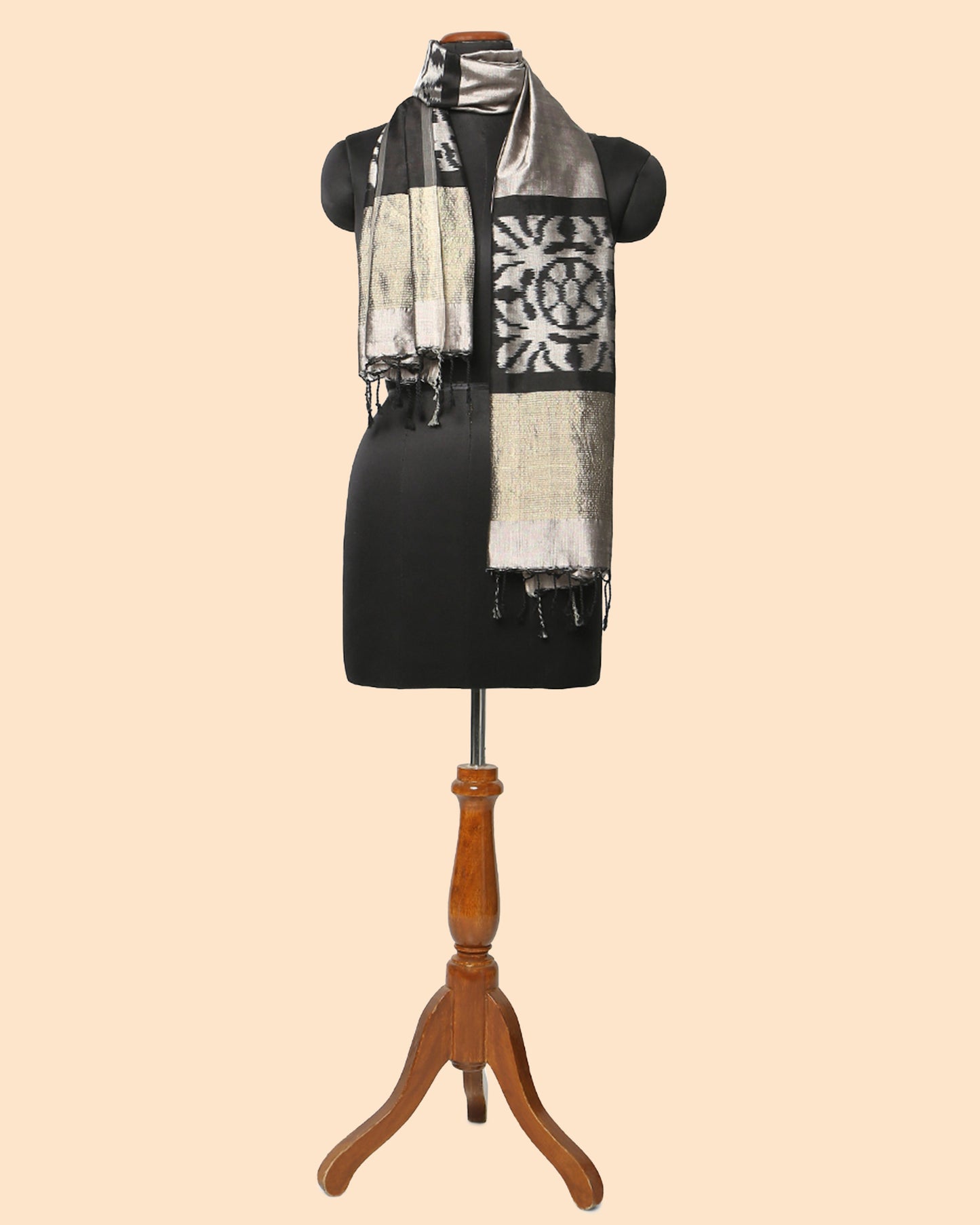 Omaja Weft Ikat Cotton Silk Stole