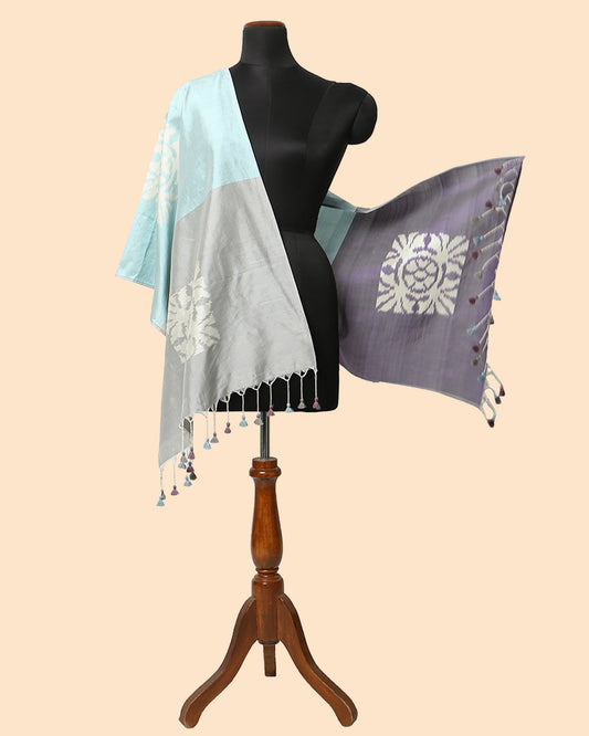 Paloma Weft Ikat Cotton Silk Stole
