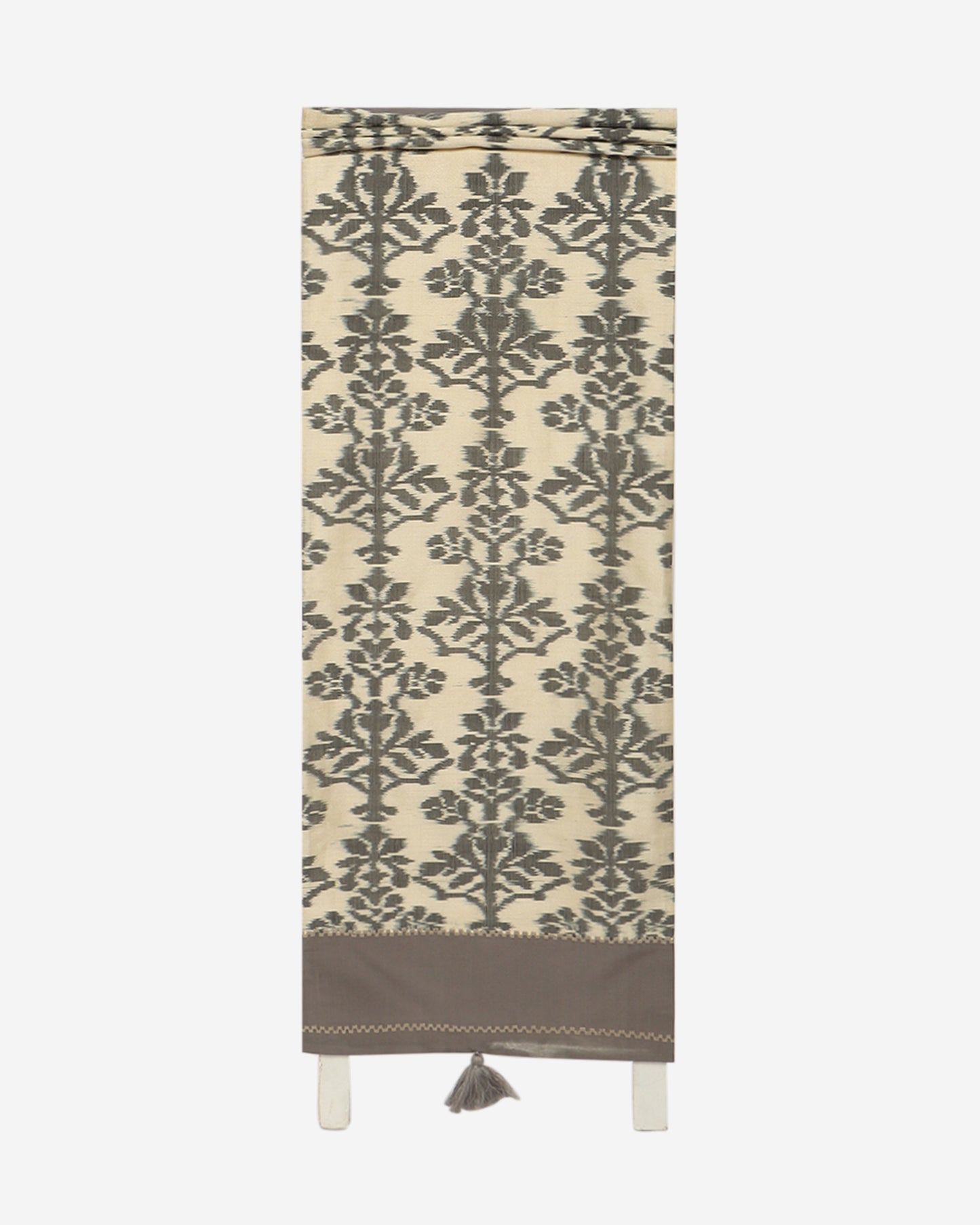 Saira Weft Ikat Cotton Silk Table Runner