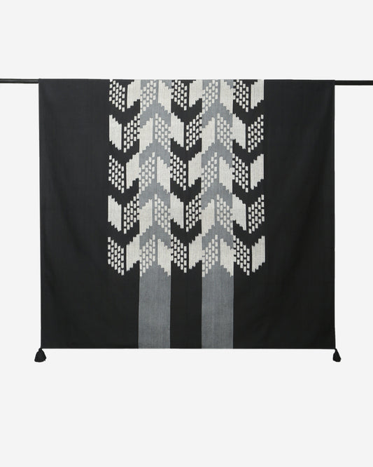 Akshara Warp Ikat Cotton Table Cover