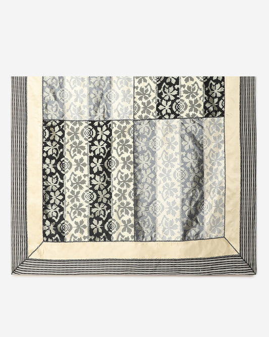 Samaira Weft Ikat Cotton Silk Throw