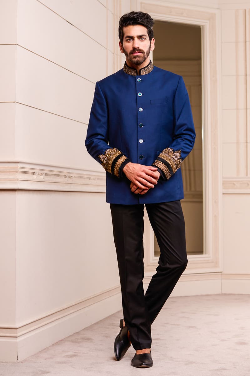 Neck And Sleeve Embroidered Bandhgala