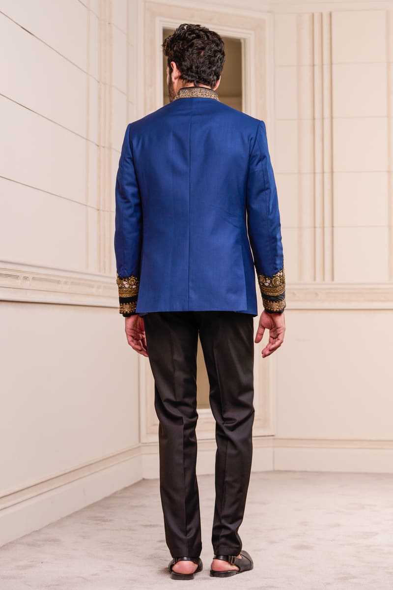 Neck And Sleeve Embroidered Bandhgala