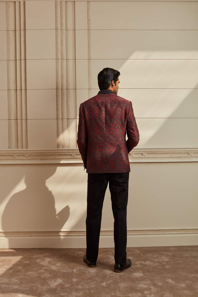 Multi Jacquard Bandhgala