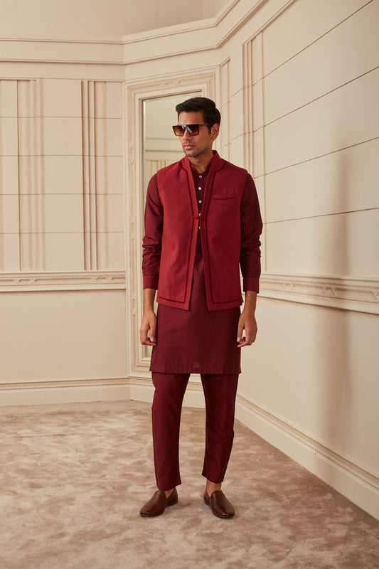 Maroon Khadi Bundi