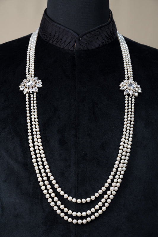 Two Layered Ivory Pearl Mala