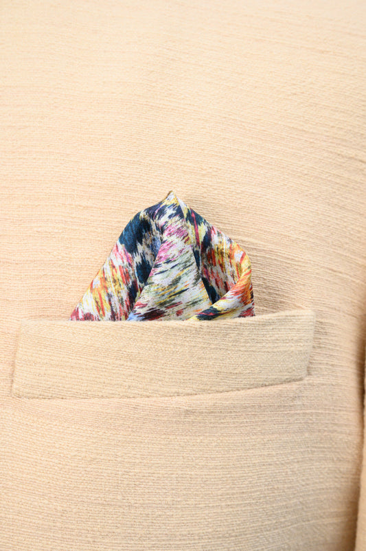 Multi Colour Digitally Printed Pocket Square