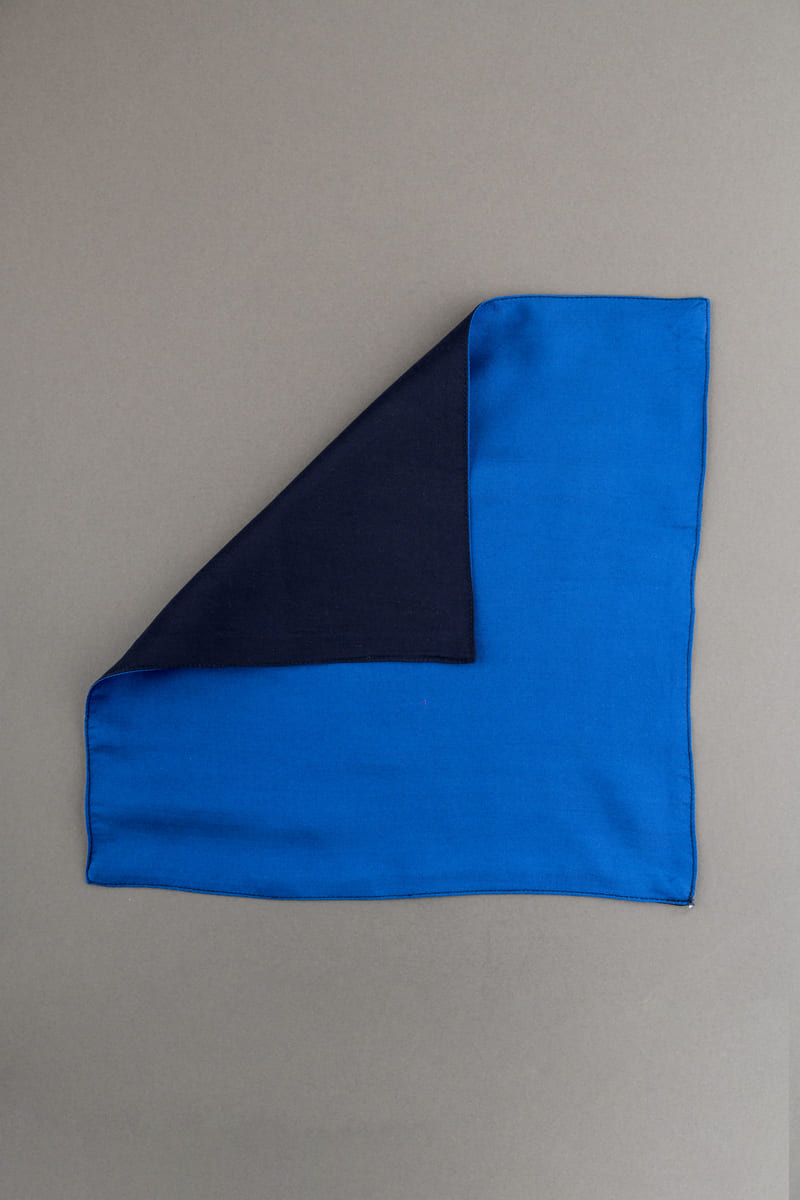 Navy Reversable Pocket Squares