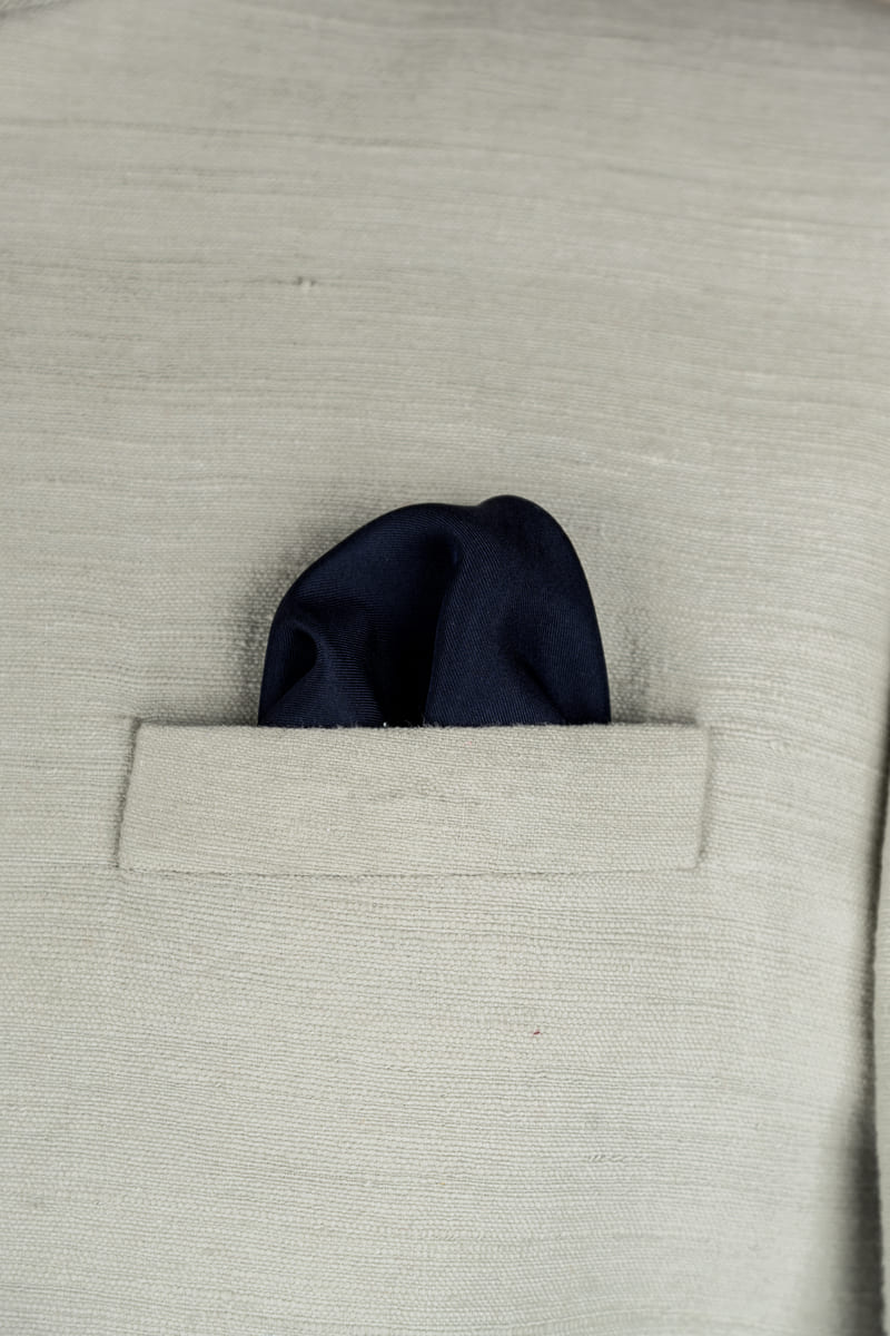 Navy Reversable Pocket Squares