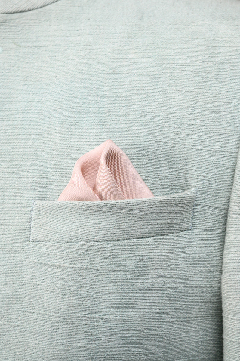 Blush Ivory Reversable Pocket Square