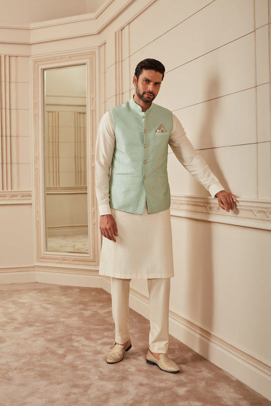 Teal Jacquard Bundi