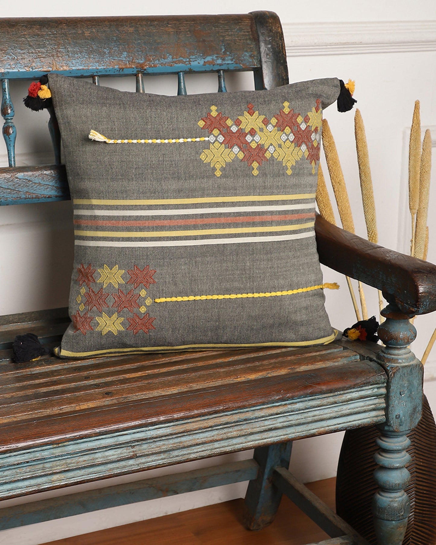 Garima Extra Weft Cotton Cushion Cover