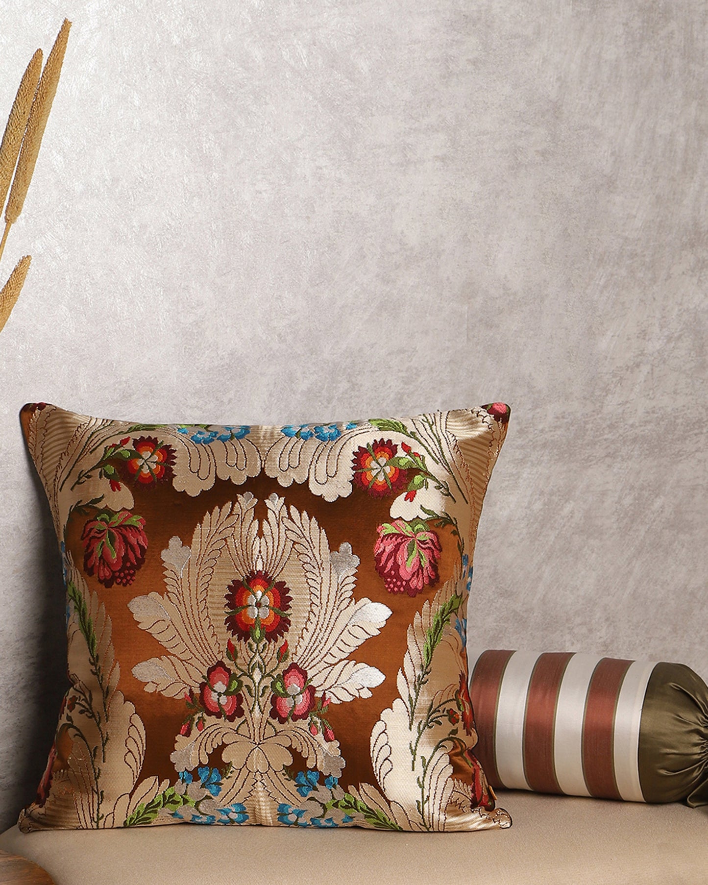 Ganta Gyasar Silk Cushion Cover